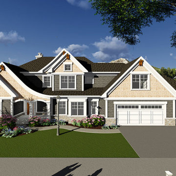 Craftsman 1 1/2 Story Plan #58016