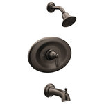 Moen - Moen Brantford Oil Rubbed Bronze Posi-Temp(R Tub/Shower T2157EPORB - With intricate architectural features that transcend time, Brantford faucets and accessories give any bath a polished, traditional look. Classic lever handles, a tapered spout and globe finial give this collection universal appeal.