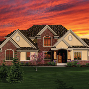 Traditional 1 1/2 Story Plan #38412