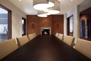 Example of a trendy dining room design in Vancouver