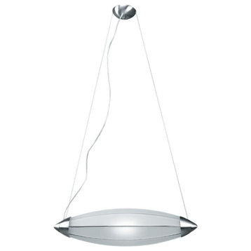 Lite Source LSI-1842PS/FRO 1 Light Chandelier Lamp - Polished Steel