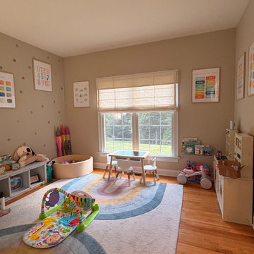 Luxury Children's Playroom with Custom Cordless Roman Shades | Mooresville NC