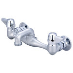 Central Brass - Central Brass Two Handle Wallmount Service Sink Faucet - Central Brass has been the go-to resource for plumbers for more than 100 years. It's a distinction we've earned by delivering the highest quality faucets and fixtures, and standing behind every product we sell. Central Brass designs offer today's most in-demand features -- like our industrial pre-rinse faucet -- without sacrificing performance.