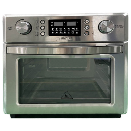 Equator 0.9cu.ft.Air Fryer+Convection Oven+Pizza Oven+Grill+Dehydrator Stainless