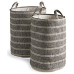 Napa Home & Garden - Marleigh Round Baskets St/2 - Fashion forward, with mixed weaves, natural materials and enhanced details.  Even the rich mix of colors speak to the fashionista quality of the Marleigh Baskets.
