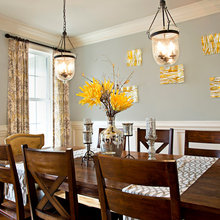 Dining Room and Lighting and Curtains