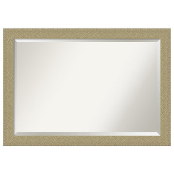 Mosaic Gold Beveled Bathroom Wall Mirror - 40.25 x 28.25 in.