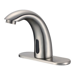 Lano Sensor Faucet in Brushed Nickel Finish - Bathroom Sink Faucets