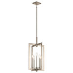 Kichler - Large Foyer Pendant 5-Light, Classic Pewter - The transitional lantern style of this large 5 light foyer pendant from the Cullen collection in a Classic Pewter finish features adjustable rotating arms allowing you to create your own sleek, linear design.