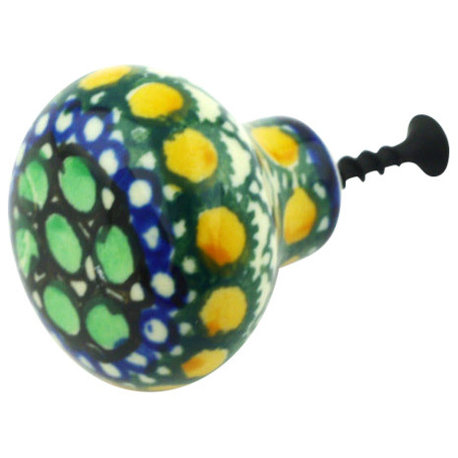 Polmedia Polish Pottery 1" Stoneware Drawer Pull Knob