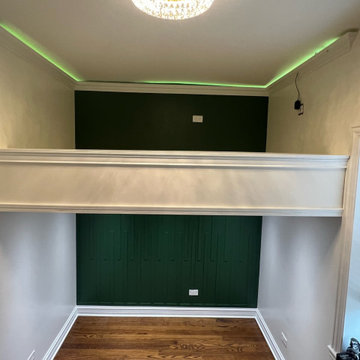 Brownsville/hydepark bedroom upgrade, with a costum loft bed.