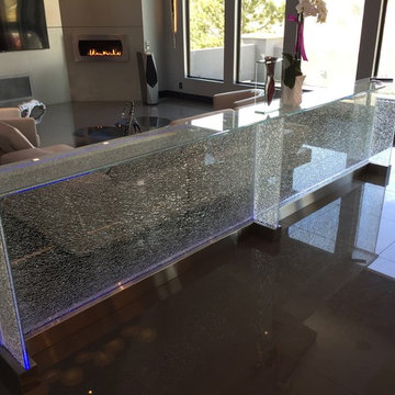 Glass countertops