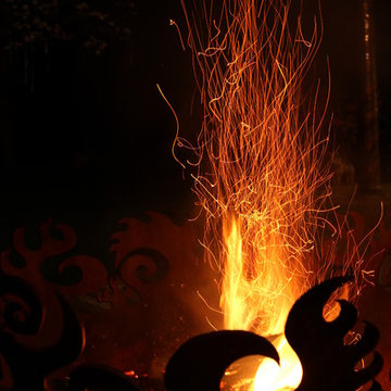 Great Bowl O' Fire 37 inch Sculptural Firebowl™, River Vale, New Jersey
