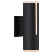 Feit Electric Flame effect 13-in Black Integrated Outdoor Wall Light in the  Outdoor Wall Lights department at