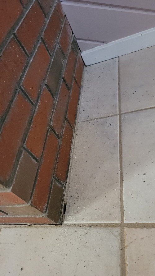 Grout coming out of floor