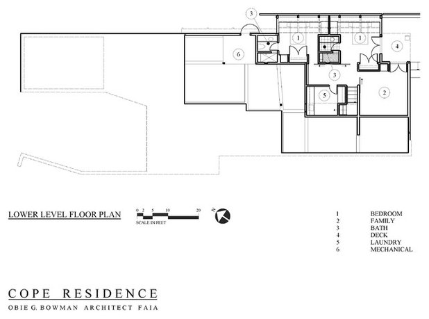Contemporary Floor Plan by Obie G Bowman