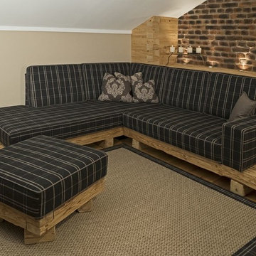 Wohnzimmer im alpenländischem Stil
