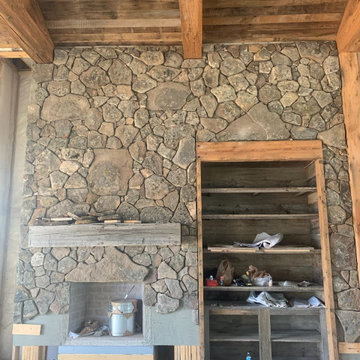 Moss Rock Real Thin Stone Veneer Rustic Interior Wall