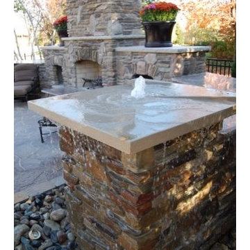 Display of water fountain