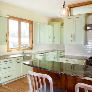 Prairie Style Contemporary Kitchen