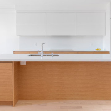 White oak kitchen cabinets