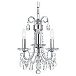 Crystorama - Othello 3 Light Clear Spectra Crystal Polished Chrome Mini Chandelier - Classic like a timeless piece of jewelry, the Othello collection dazzles with traditional glamour. This lavish fixture is decorated with swags of faceted cut crystal jewels, optimally cut for awe inspiring sparkle. These fixtures add the perfect bit of glam to any room, and are sure to catch the eye and the light.