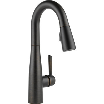 Delta Essa Single Handle Pull-Down Bar/Prep Faucet, Venetian Bronze, 9913-RB-DST