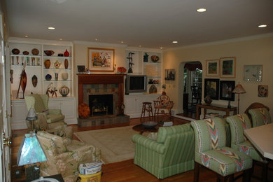 Example of a classic family room design in Other