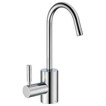 Whitehaus WHFH-H1010-C Chrome Instant HotWater Faucet w Self Closing Handle