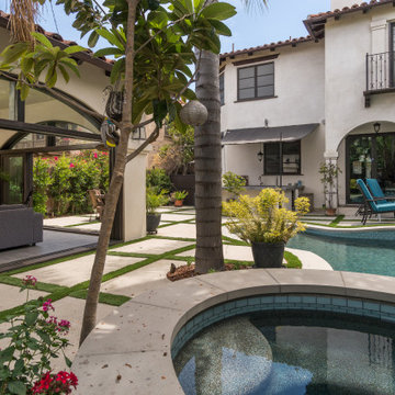 West Hollywood Spanish-Style Pool House Transformation