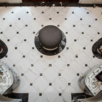 JamesYarosh.com : Foyer renovation - Stone, Panel Molding, Stairs & Furnishings