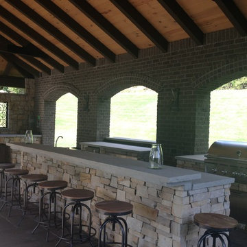 PF Cook Brick Outdoor Living Pavilion