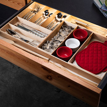Häfele Fineline Move Cutlery Drawer - Birch