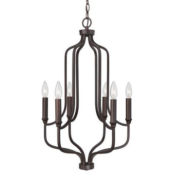 HomePlace 439261BZ Reeves - 6 Light Pendant