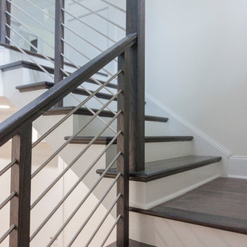 Project #50 | Geometric Staircase with Contrasting Tones