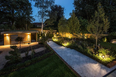 Lighting makes a difference to a landscaped Garden