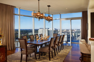 Inspiration for a contemporary dining room remodel in Los Angeles