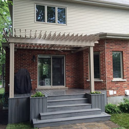 SunLouvre Pergolas couleur sable - Outdoor Structures