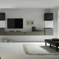 LC Mobili Modern Wall Unit Cube 8 LQ - $1,375.00 - Entertainment Centers And Tv Stands