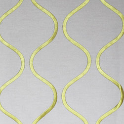 Celeste Pistachio fabric available as a Roman blind or curtains - Roman Shades