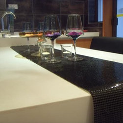 Aluminum metal fabric table runner - Table Runners