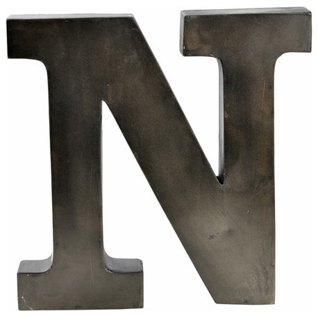 Metal Letter on Raw Metal Finish, 12"