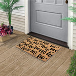 Mascot Hardware - Ho ho ho Natural Coir Doormat 28 in. x 18 in. Non Slip Outdoor and Indoor - SURPRISE YOUR LOVED ONES WITH OUR ADORABLE DOORMAT. IT IS PERFECT FOR YOUR HOME, OFFICE, OR SHOP. IT IS MADE OF HIGH-QUALITY MATERIALS AND IS VERY DURABLE. THE DOORMAT IS EASY TO CLEAN AND MAINTAIN.