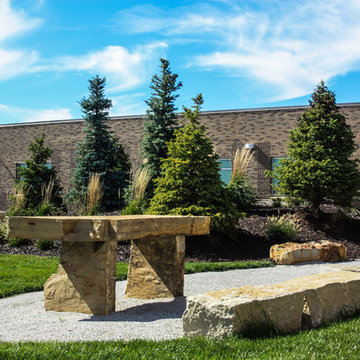 Table and Seats for Outdoor Learning in the Daytime