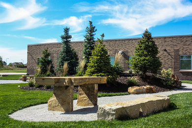 Photo of a retaining wall landscape in Omaha.