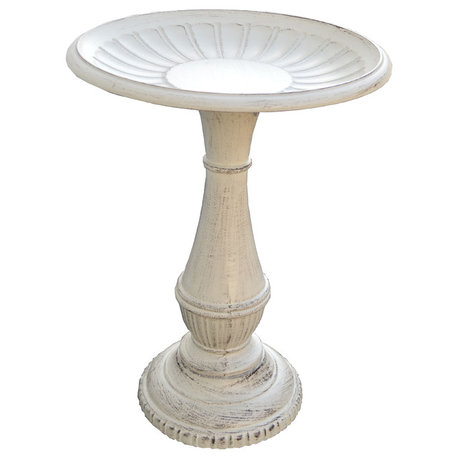 Kingston Birdbath in Antique White