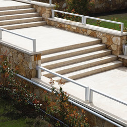 Large Travertine Stairs - Outdoor Decor