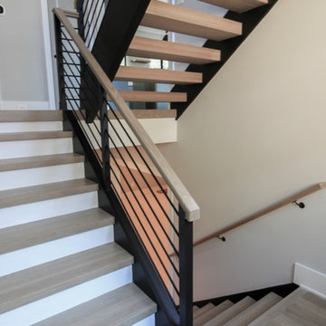 Project #52 | Minimalist Open Riser Stairway