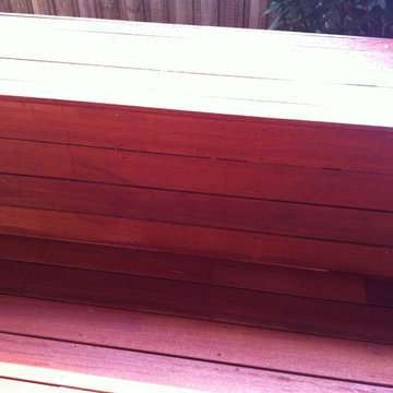 Transformation from concrete to merbau decking in Berwick