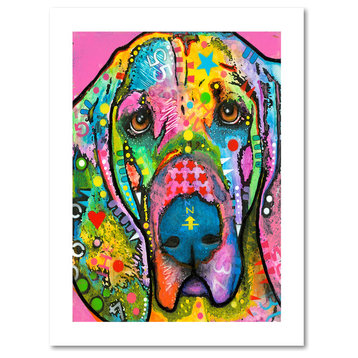 Dean Russo 'Bloodhound' Paper Art, 18x24, 18x24